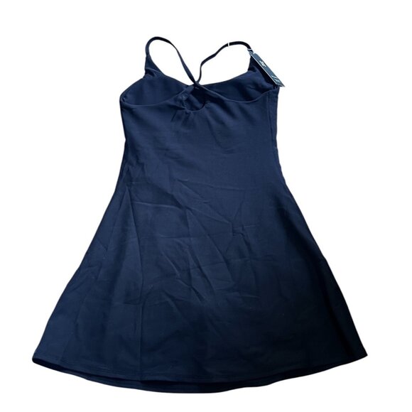 Halara Patitoff 2in1 ALine Spaghetti Strap Mini Active Tennis Dress Sz XXS Black - Picture 5 of 6